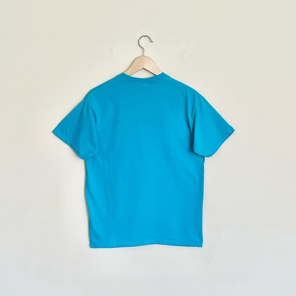 Omocat x hololive Gawr Gura Apex Predator Blue Anime T Shirt Adult size Medium - Picture 5 of 9